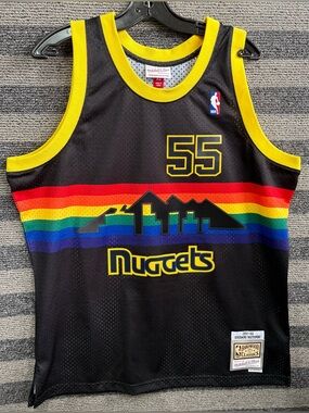 Mitchell & Ness Dikembe Mutombo Denver Nuggets Black NBA Swingman Jersey XL